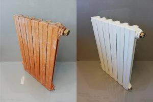 radiateur-avant-après-thermolaquage-re-paint