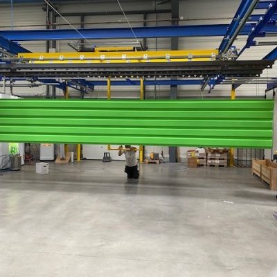 Repeindre bardage métal vert - GK TECHNIQUES